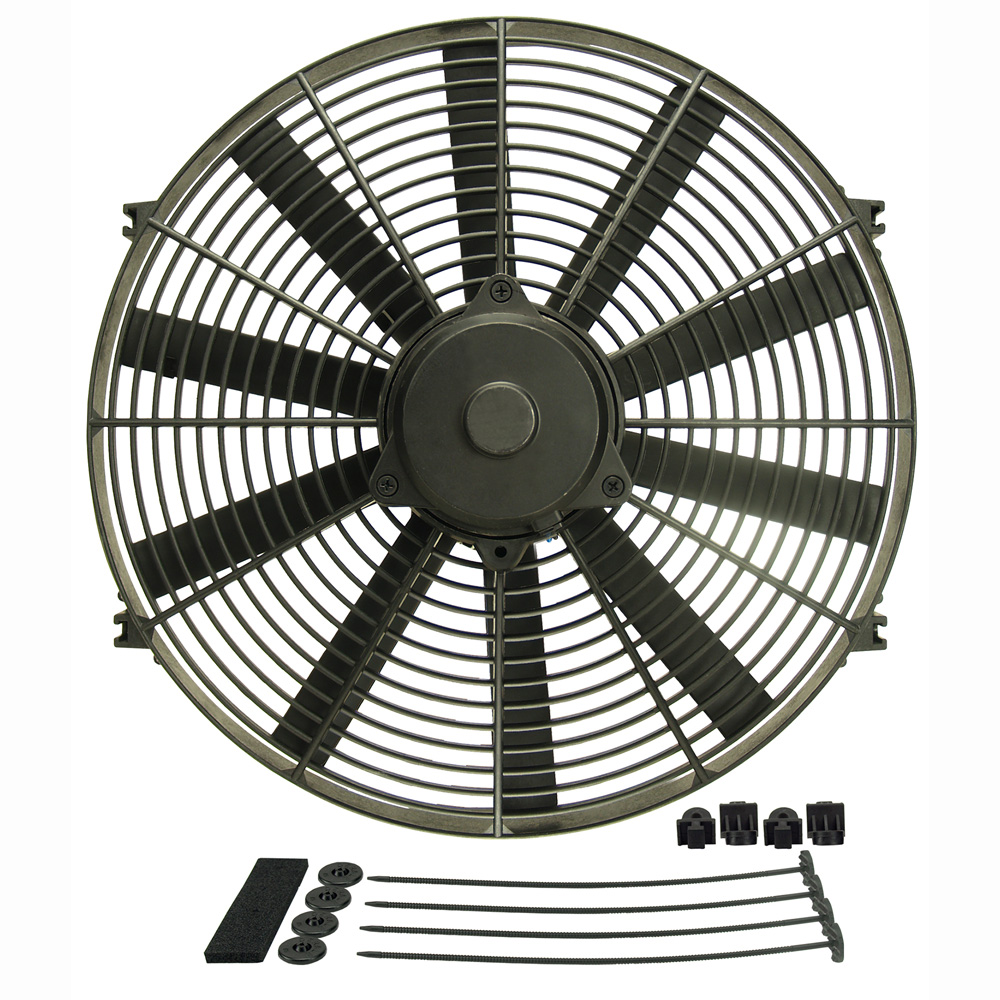Derale Electric Fan 16916; DynoCool Electric 16.000 in. Straight 