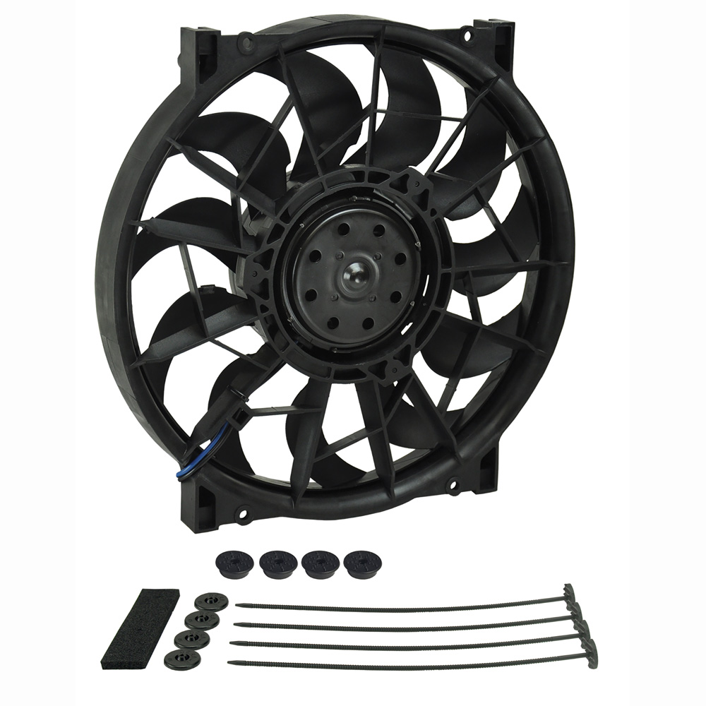 Derale Electric Fan 16925; H.O. Extreme 2000 CFM Electric 12.000 in. S Curve 