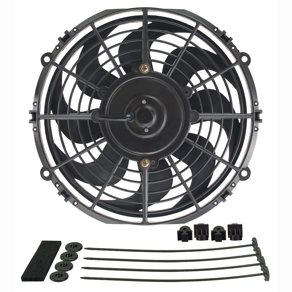 Derale Electric Fan 18910; DynoCool 590 CFM Electric 10.000 in. Curved 