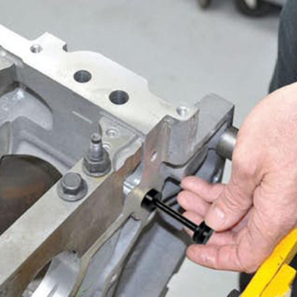 Derale Oil Galley Plug 35603; Oil Galley Bypass Plug Barbell Billet Aluminum, Viton O Rings for GM LS 
