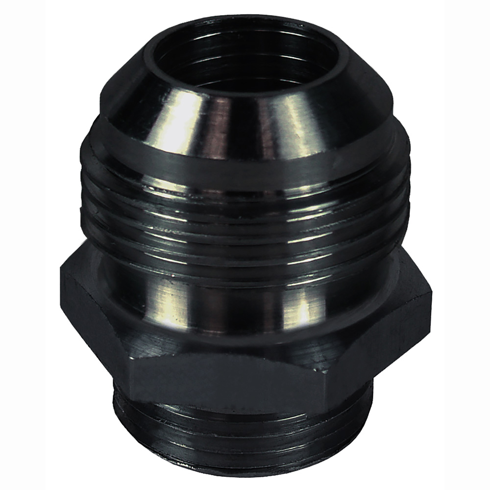 Derale AN Fitting 59012; AN to ORB Adapter Black -12AN Male -10AN ORB Male Straight 