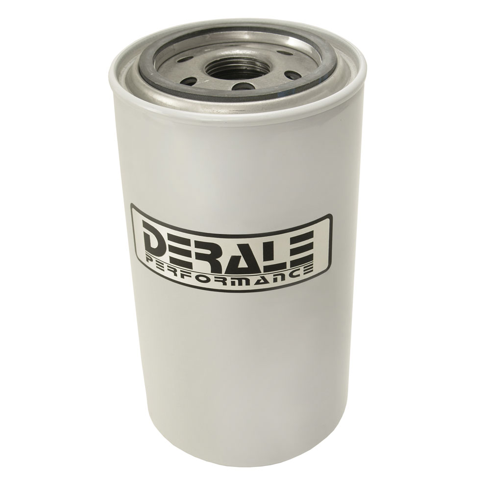 Derale Fuel Water Separator Filter 13075; White 