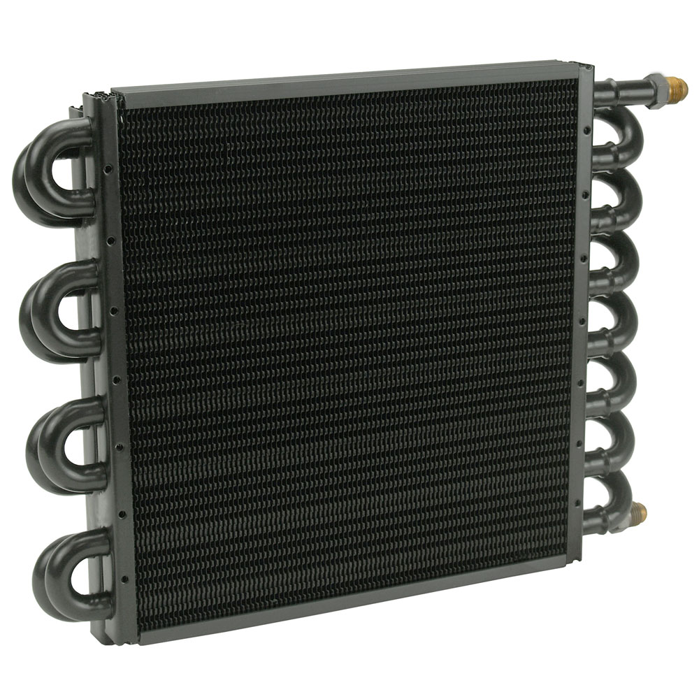 Derale Oil Cooler 13300; 13.500 in. 16 Pass Copper Tube, Aluminum Fin Tube and Fin 