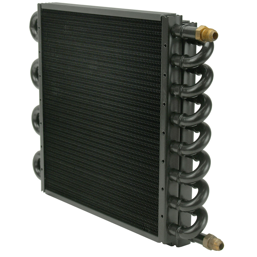 Derale Oil Cooler 13300; 13.500 in. 16 Pass Copper Tube, Aluminum Fin Tube and Fin 