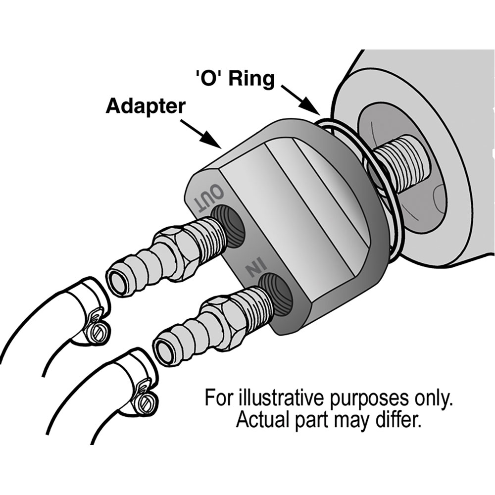 Derale Oil Filter Adapter Kit 15704; M18 x 1.50 Satin 