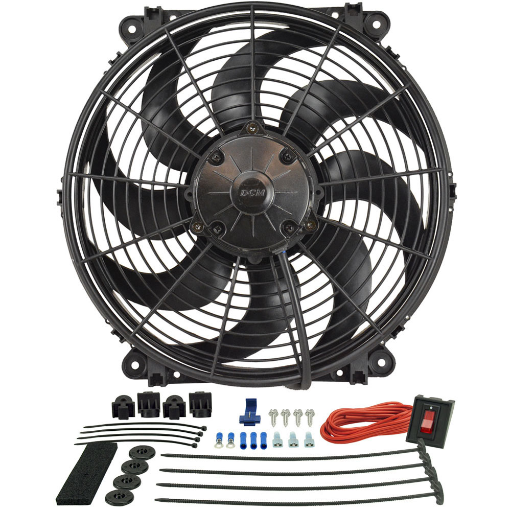 Derale Electric Fan 16514; Tornado 1350 CFM Electric 14.000 in. 