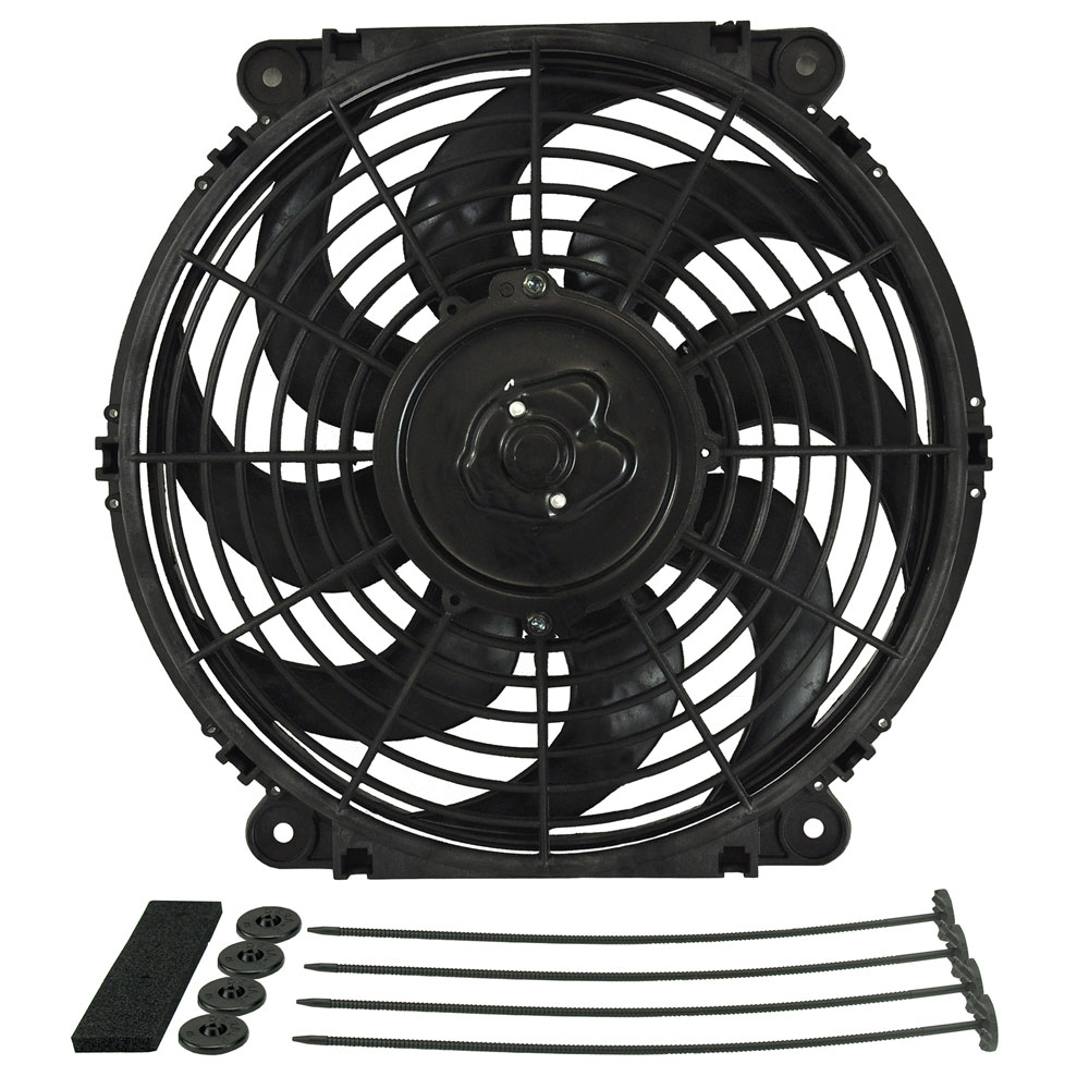 Derale Electric Fan 16622; Tornado 880 CFM Electric 12.000 in. 