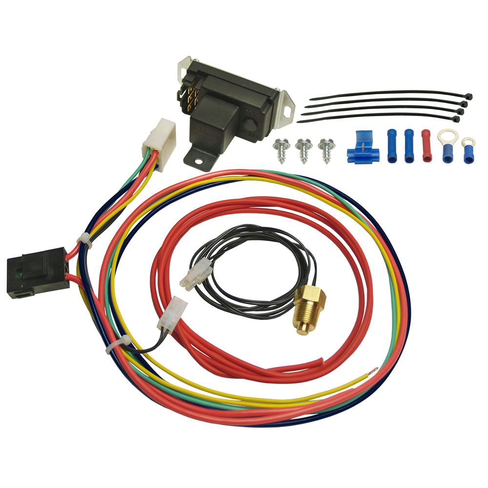 Derale Engine Coolant Fan Temperature Switch 16749; Adjustable 150 to 240 deg. F Single or Dual 3/8 in. -18 NPT Thread In 