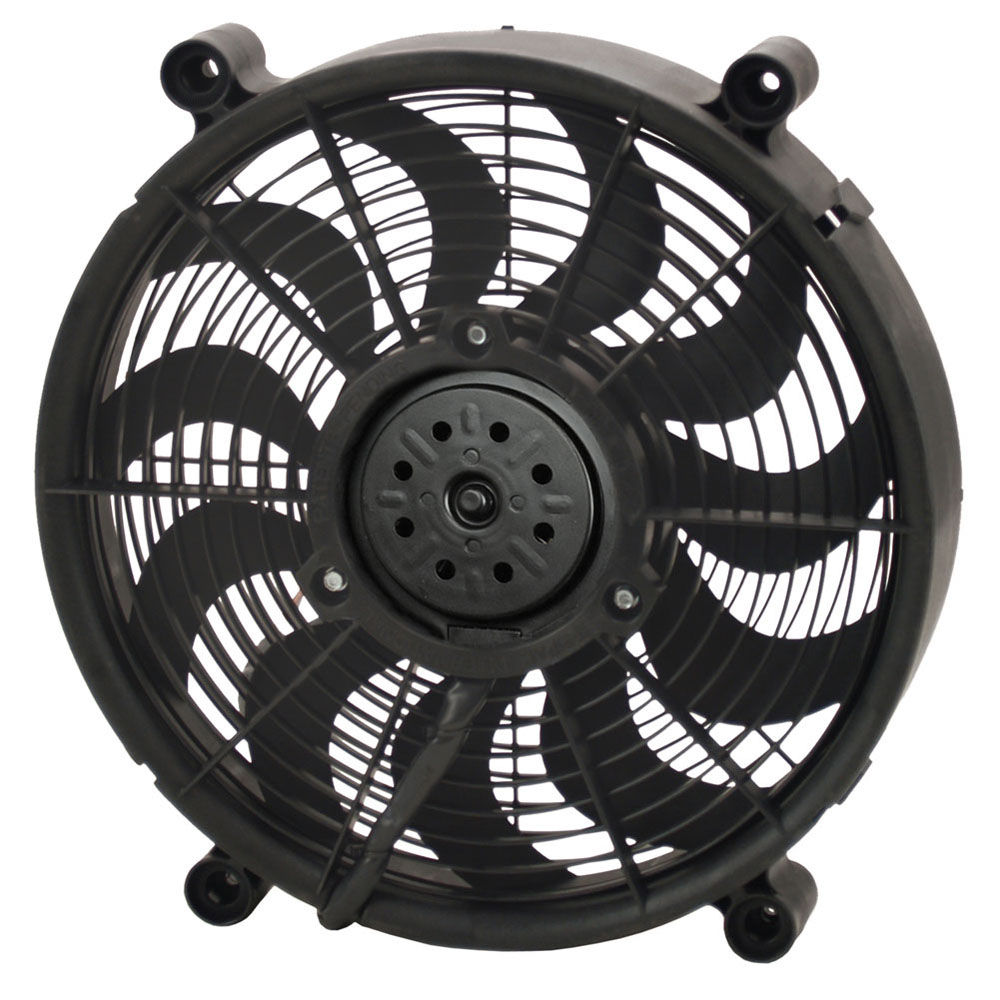Derale Electric Fan 16913; High Output Single RAD High: 2100; Low: 1500 CFM Electric 14.000 in. 