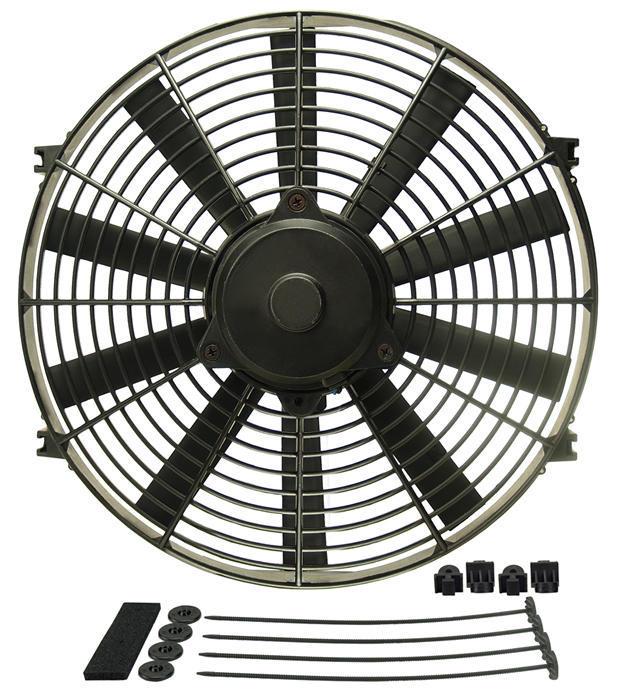 Derale Electric Fan 16914; DynoCool Electric 14.000 in. Straight 