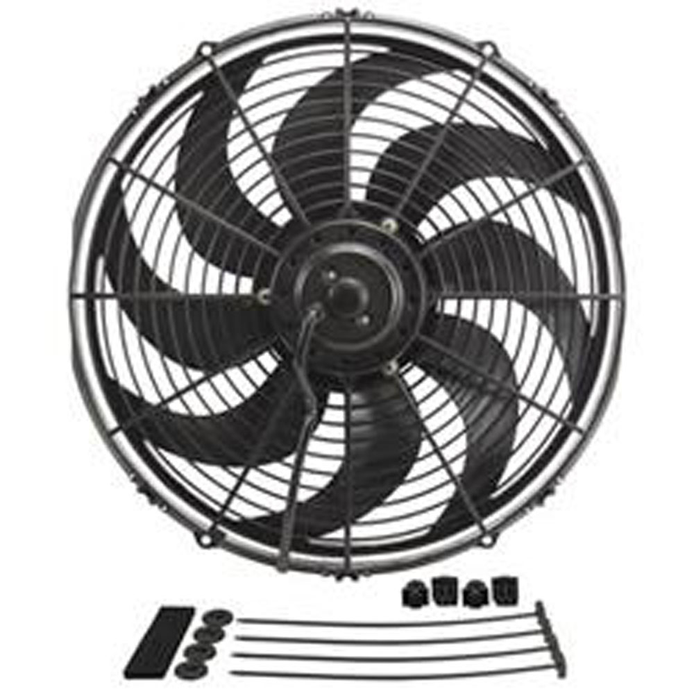 Derale Electric Fan 18916; DynoCool 1980 CFM Electric 16.000 in. Curved 