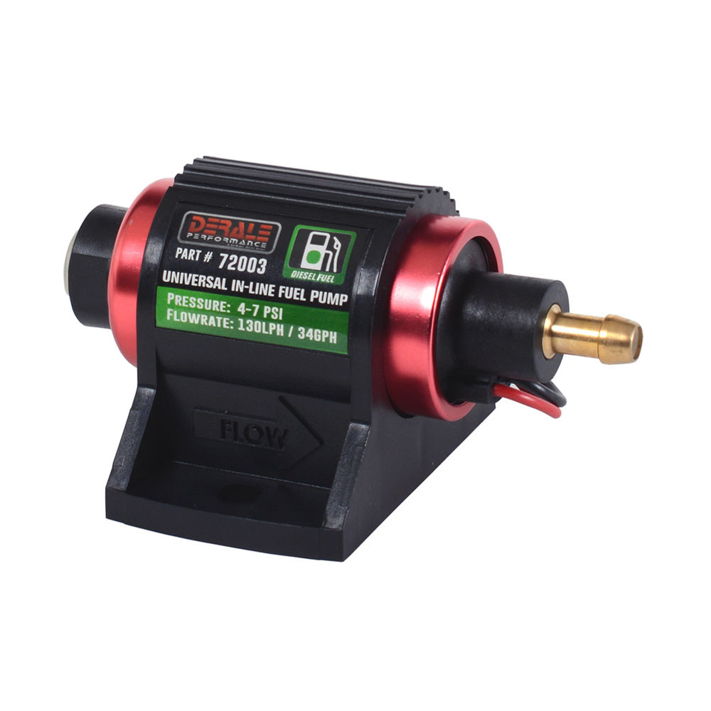 Derale Electric Fuel Pump 72003; 130 LPH Diesel 
