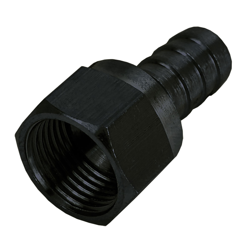 Photo for Derale AN Fitting 98203; AN to Hose Barb Adapter Black -10AN Female Straight 1/2 in. Hose Barb
