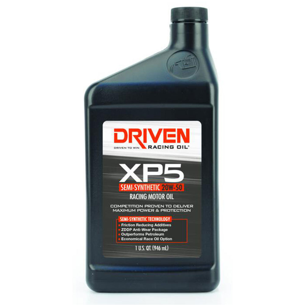 Photo for Driven Racing Engine Oil 00906; XP5 Racing Oil 20W-50 1 Quart Semi-Synthetic