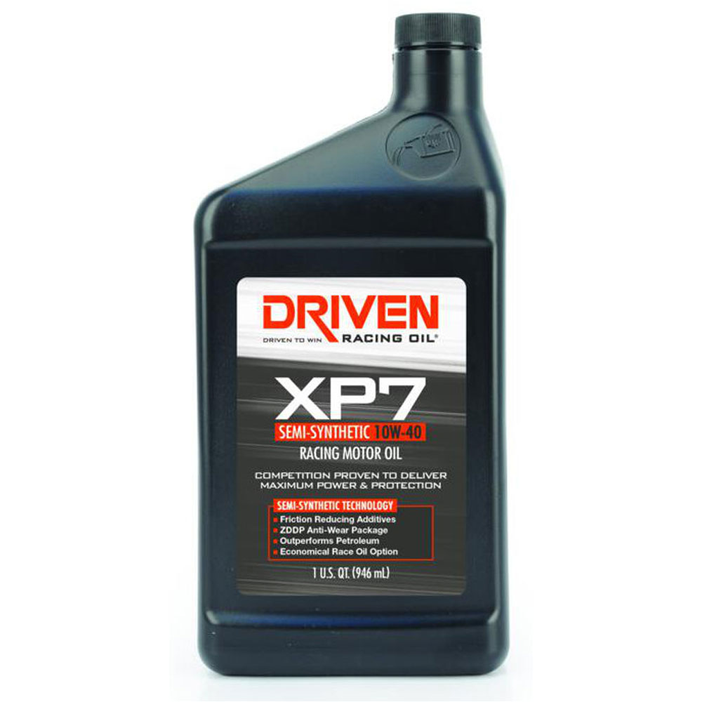 Photo for Driven Racing Engine Oil 01706; XP7 Racing Oil 10W-40 1 Quart Semi-Synthetic