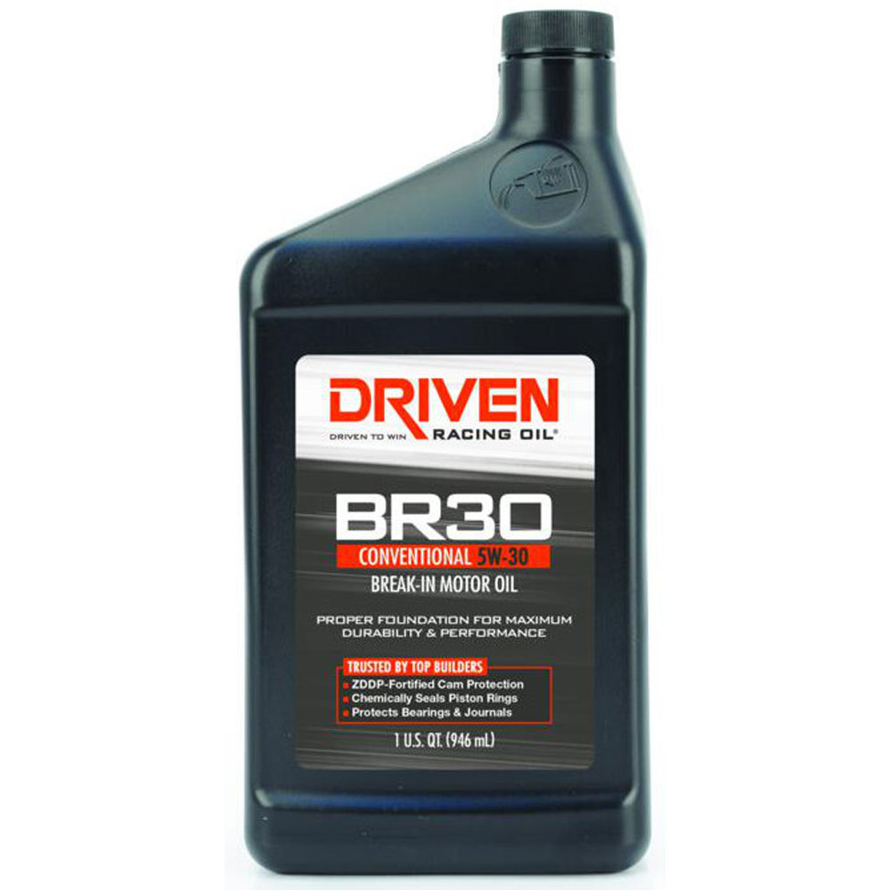 Photo for Driven Racing Engine Oil 01806; BR30 Break In 5W-30 1 Quart Conventional