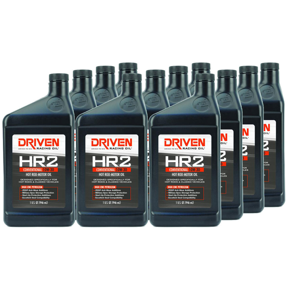 Photo for Driven Racing Oil Engine Oil 02006-12; HR2 Hot Rod Oil 10W-30 1 Quart Conventional