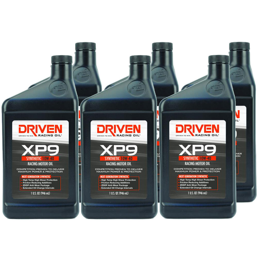 Photo for Driven Racing Oil Engine Oil 03206(6-PACK); XP9 Racing Oil 10W-40 1 Quart Synthetic 