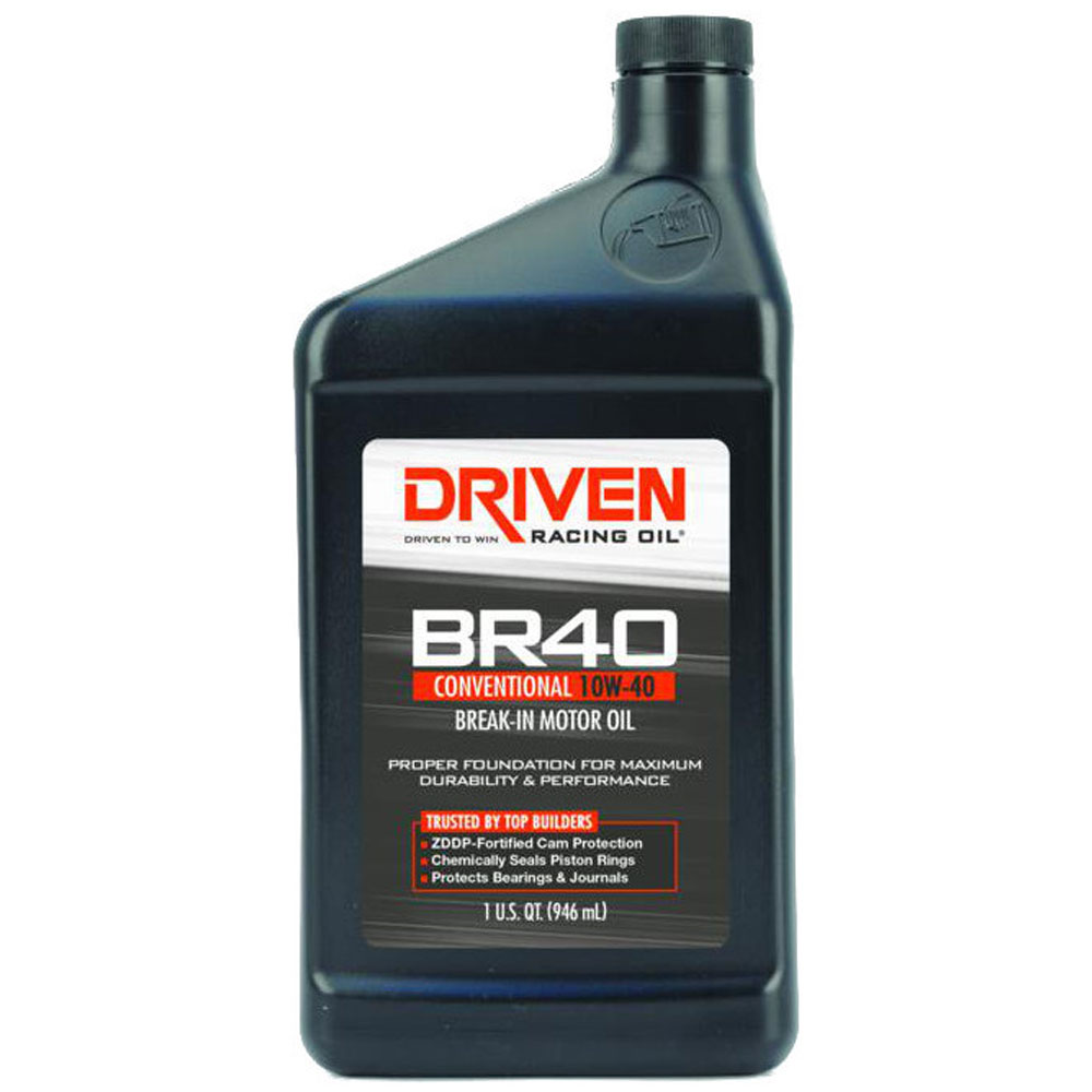 Photo for Driven Racing Engine Oil 03706; BR40 Break In 10W-40 1 Quart Conventional 