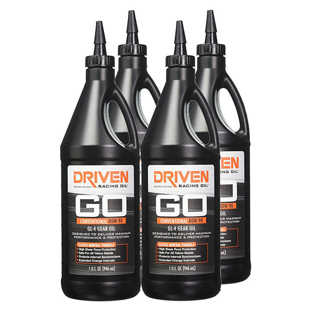 Photo for Driven Racing Oil Gear Oil 04530(4-PACK); GL4 80W-90 Conventional