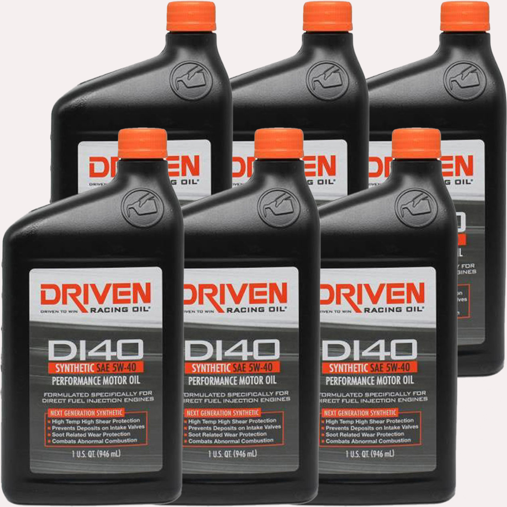 Photo for Driven Racing Engine Oil 18406-6; Direct Injection DI40 0W-40 1 Quart Synthetic 