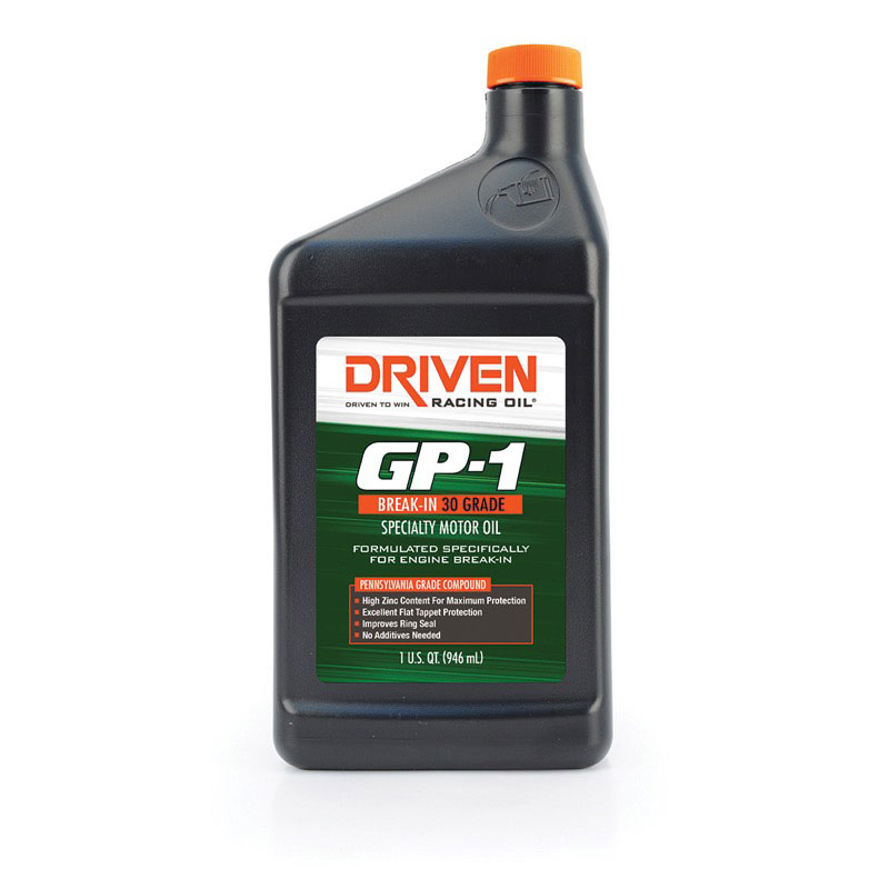Photo for Driven Racing Engine Oil 19336; GP1 Break In 30W 1 Quart Conventional