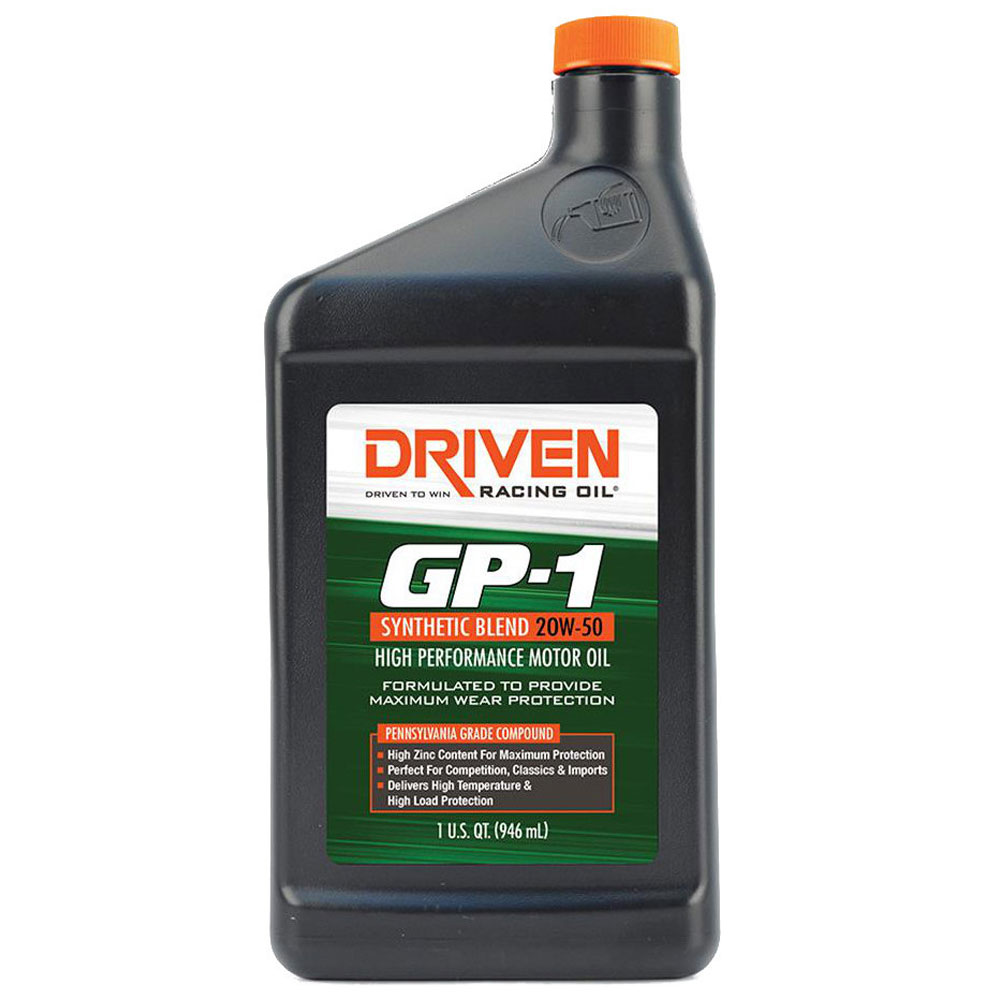 Photo for Driven Racing Engine Oil 19506; GP1 High Performance 20W-50 1 Quart Synthetic