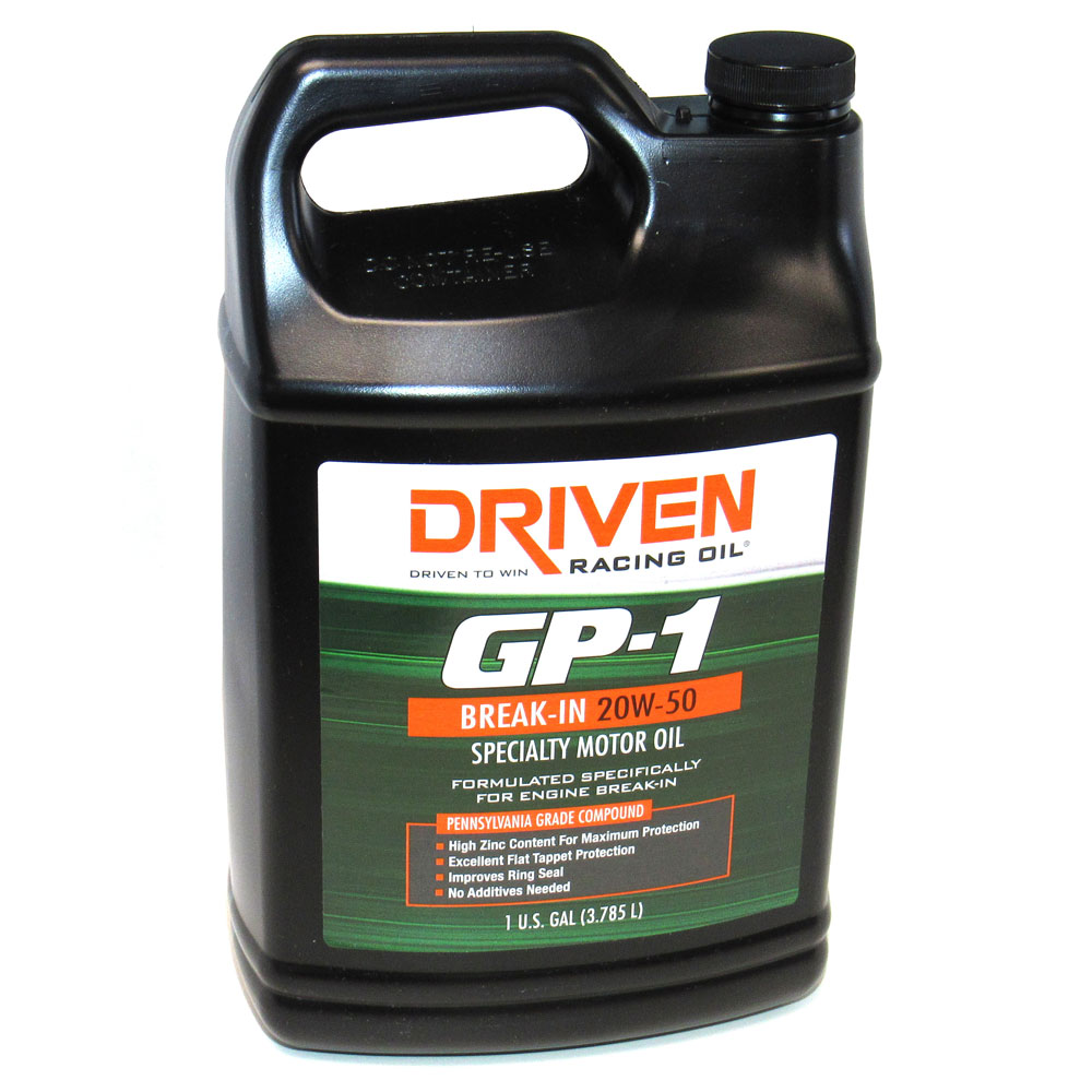 Photo for Driven Racing Engine Oil 19556; GP1 Break In 20W-50 1 Gallon Conventional 