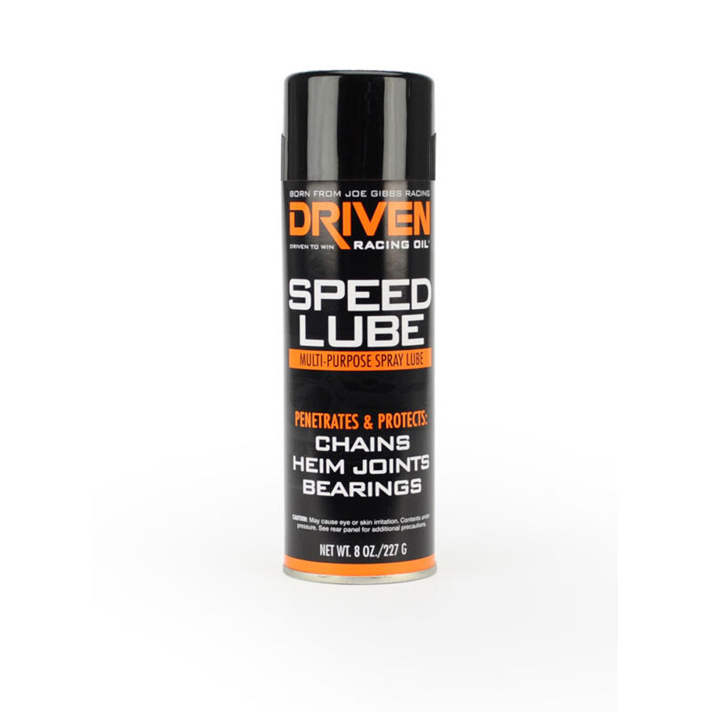 Driven Racing Oil Multi Purpose Lubricant 50090; Speed Lube 8.0 oz. Aerosol Multi Purpose 