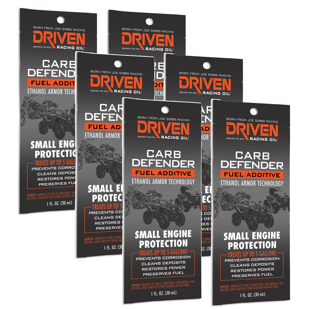 Photo for Driven Racing Fuel Additive 70042-6; Carb Defender Small Engine 1.00 oz. Fuel System Cleaner 5 Gallon