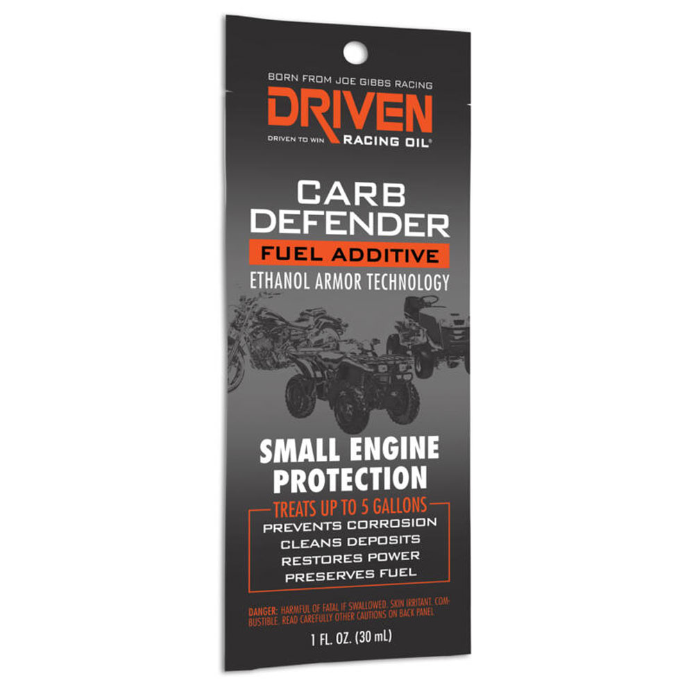 Driven Racing Fuel Additive 70042; Carb Defender Small Engine 1.00 oz. Fuel System Cleaner 5 Gallon 