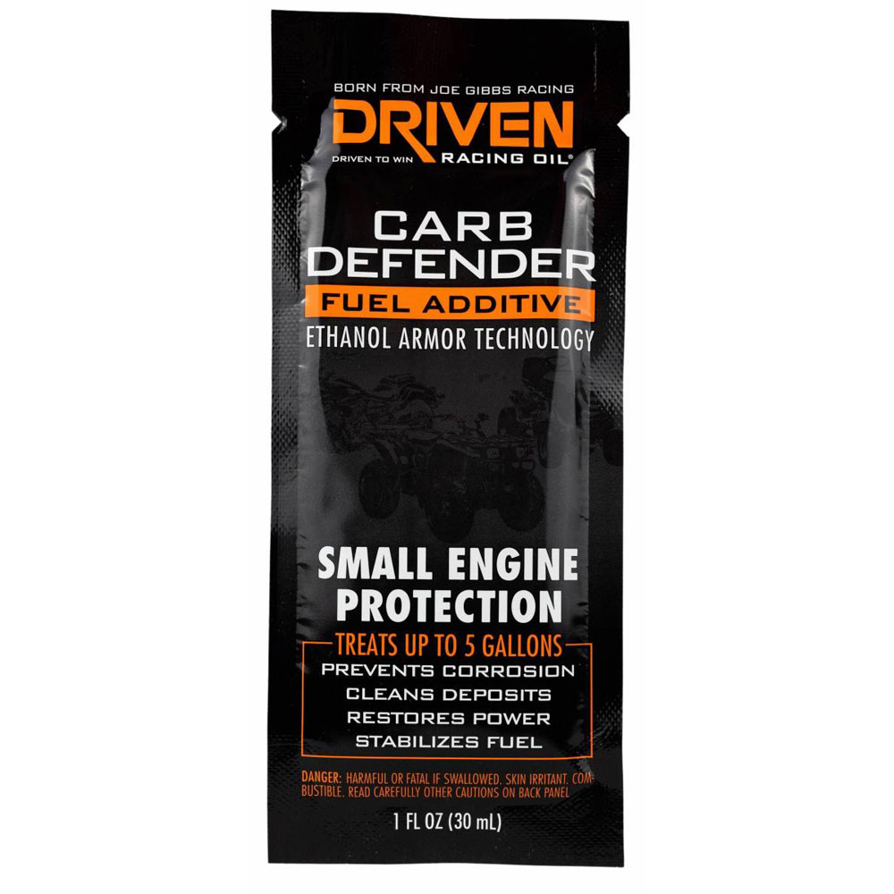 Driven Racing Fuel Additive 70042; Carb Defender Small Engine 1.00 oz. Fuel System Cleaner 5 Gallon 