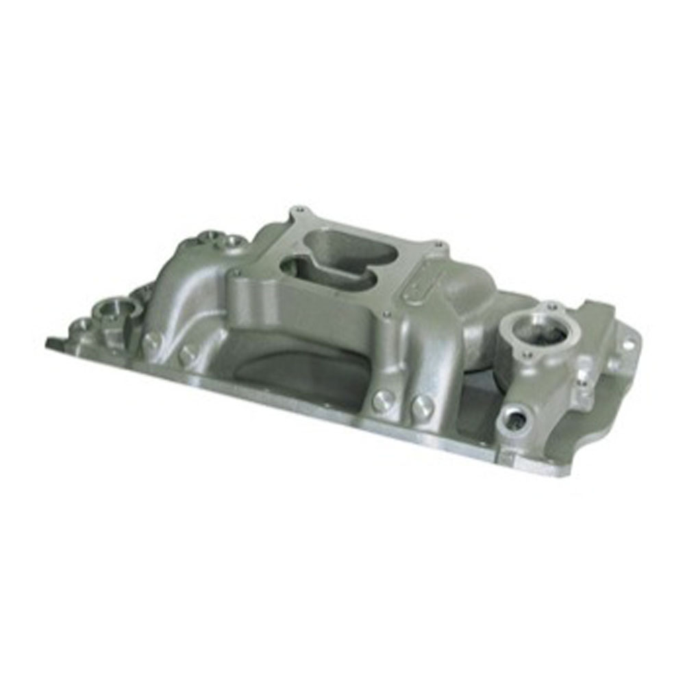 Dart Intake Manifold 42811000; SHP Dual Plane 1500 to 7000 Satin Aluminum for Chevy 262 to 400 