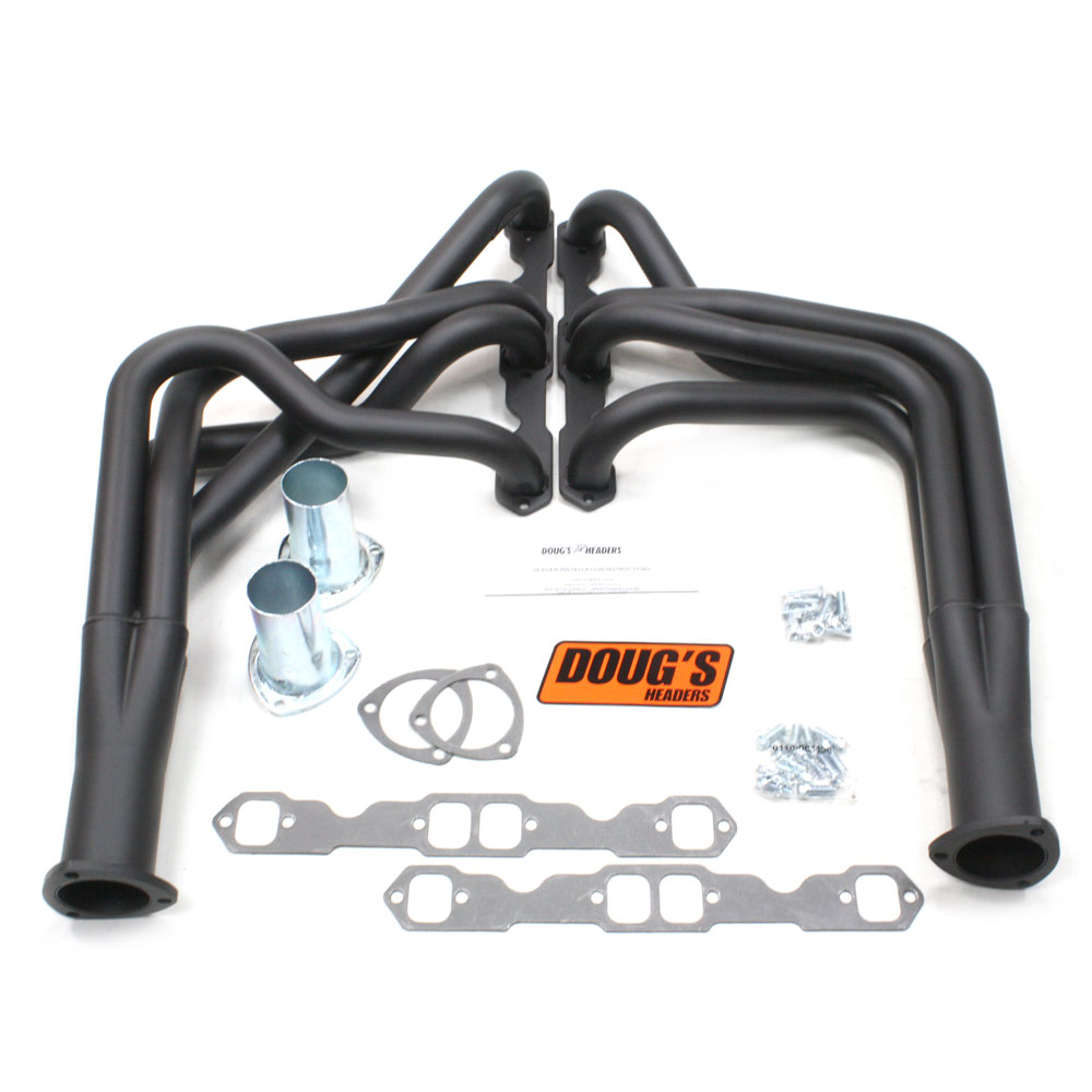 Photo for Doug's Headers Exhaust Header D324-B; Long Tube Black for 1970 to 1981 Chevy Camaro 262 to 400