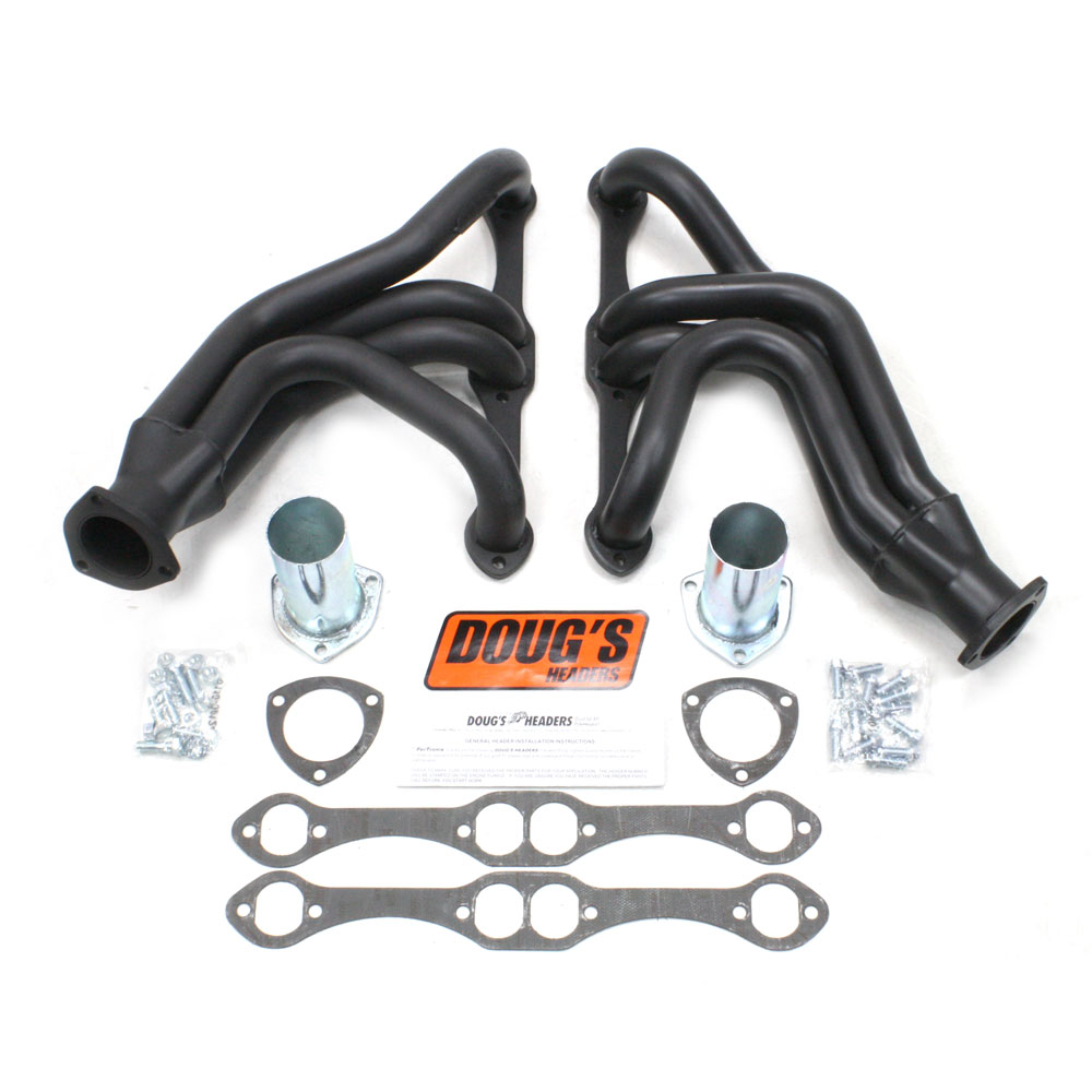 Photo for Doug's Exhaust Header D356-B; Mid Length Black for 1955 to 1957 Chevy 262 to 400