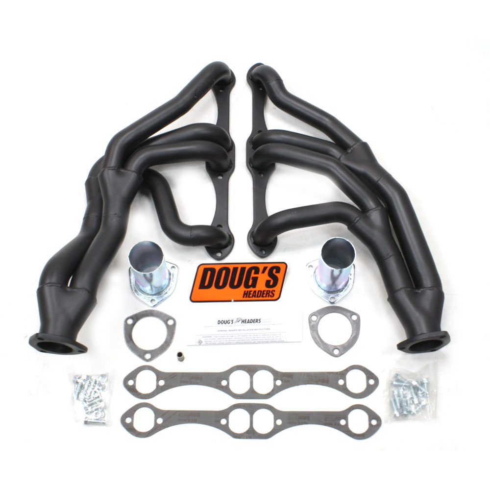 Photo for Doug's Exhaust Header D367Y-B; Long Tube Black for 1962 to 1967 Chevy Nova 262 to 400