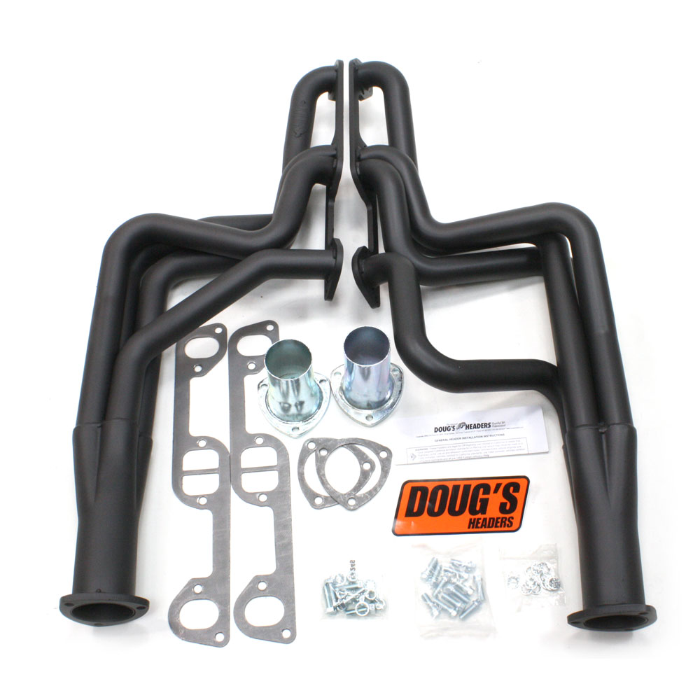 Photo for Doug's Exhaust Header D564-B; Long Tube Black for 1964 to 1967 Pontiac GTO 326 to 455 