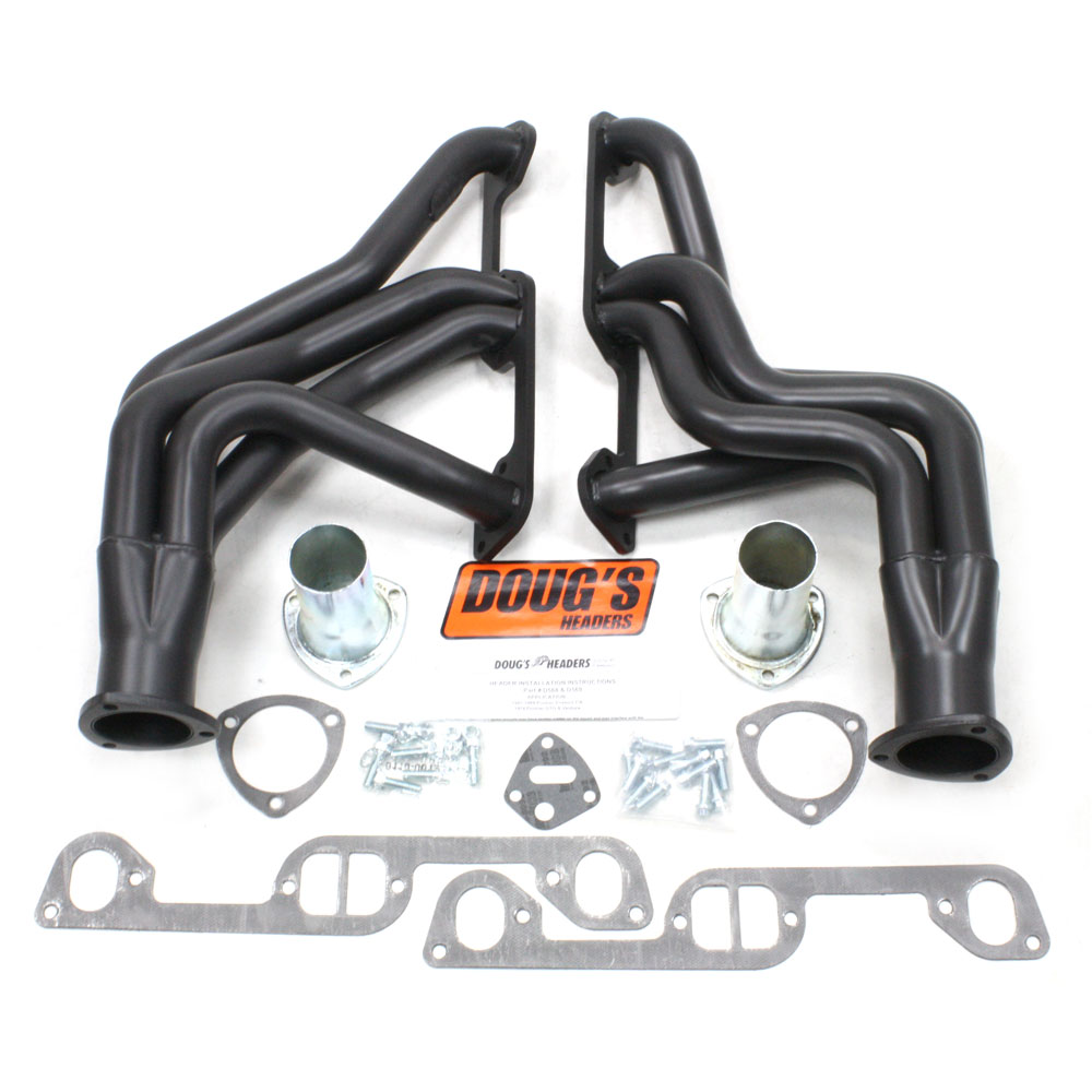 Photo for Doug's Exhaust Header D569-B; Long Tube Black for 1967 to 1969 Pontiac Firebird 326 to 455 