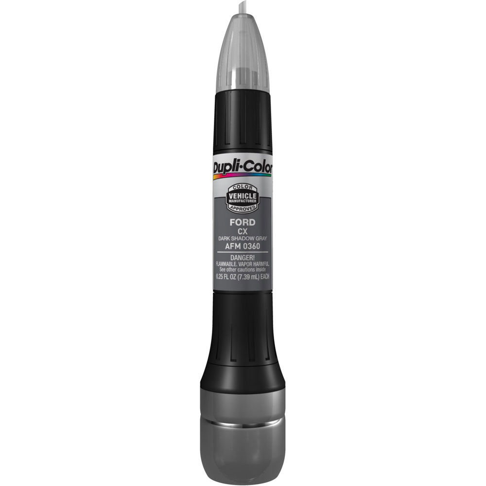 Duplicolor Paint AFM0360; Scratch Fix All In 1 Exact Match 0.25 oz. Pen, Brush Dark Shadow Gray CX for Ford 