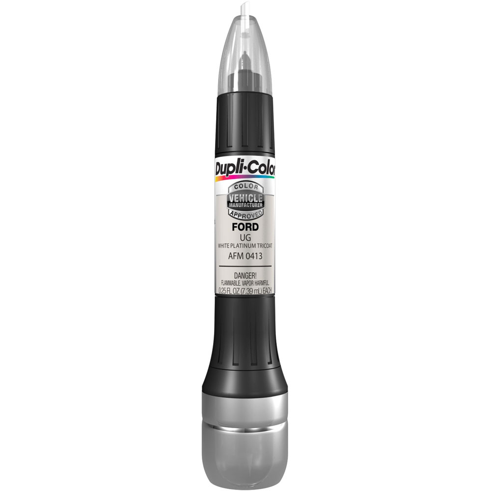 Photo for Duplicolor Paint AFM0413; Scratch Fix All In 1 Exact Match 0.25 oz. Pen, Brush White Platinum Tricoat for Ford UG 