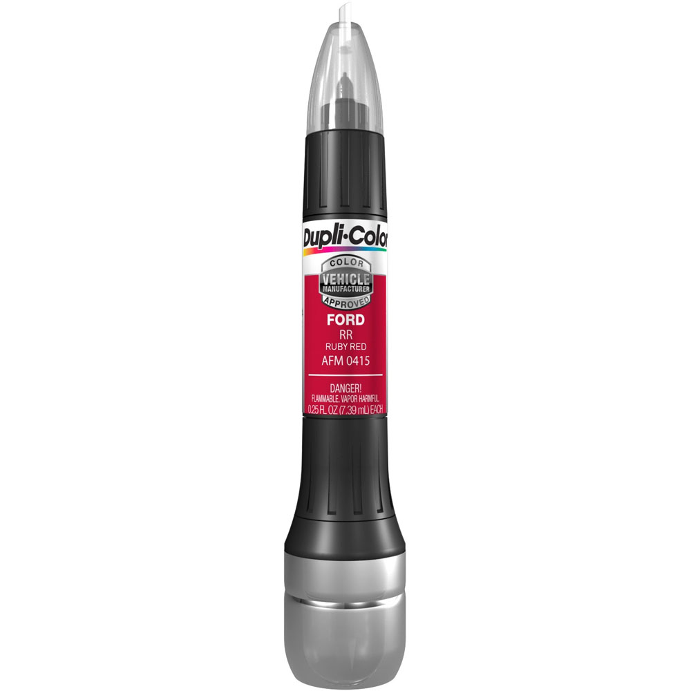 Photo for Duplicolor Paint AFM0415; Scratch Fix All In 1 Exact Match 0.25 oz. Pen, Brush Ruby Red for Ford RR