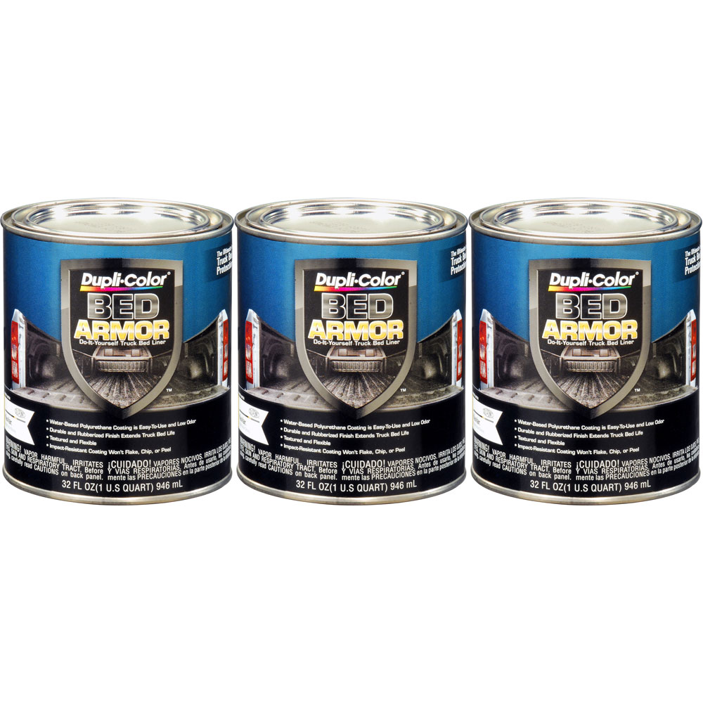 Photo for Duplicolor Truck Bed Liner BAQ2010(3-PACK); Bed Armor 32.0 oz. Roller, Spray Gun Black 