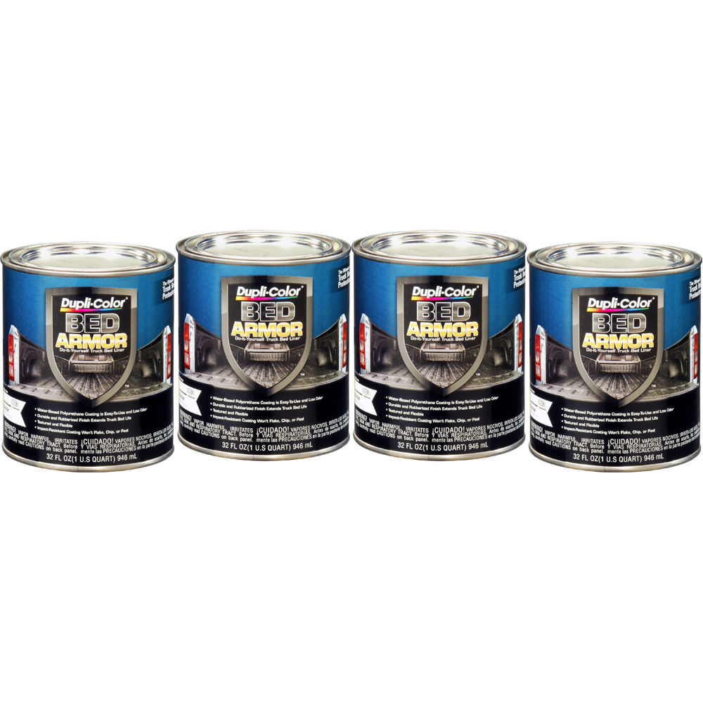Photo for Duplicolor Truck Bed Liner BAQ2010(4-PACK); Bed Armor 32.0 oz. Roller, Spray Gun Black 