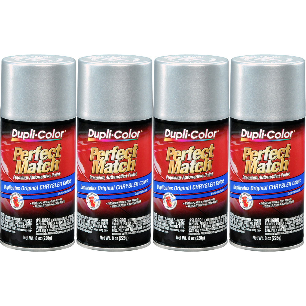 Photo for Duplicolor Paint BCC0410(4-PACK); Perfect Match 8.0 oz. Aerosol Metallic Bright Silver for Chrysler PS2 