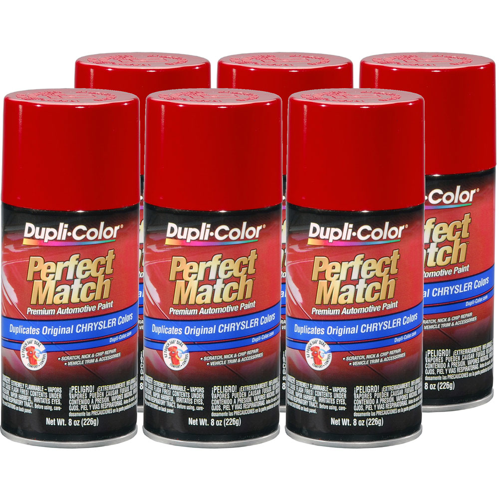 Photo for Duplicolor High Temp Paint BCC0419(6-PACK); Perfect Match 8.0 oz. Aerosol Flame Red for Chrysler PR4 