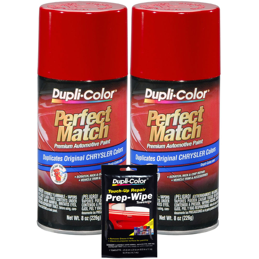Photo for Duplicolor High Temp Paint BCC0419(BUNDLE); Perfect Match 8.0 oz. Aerosol Flame Red PR4 for Chrysler 