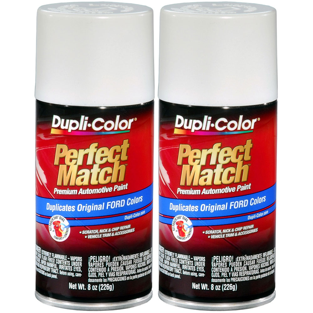 Photo for Duplicolor Paint BFM0335(2-PACK); Perfect Match 8.0 oz. Aerosol Performance White WB, WP, WT, YA for Ford 