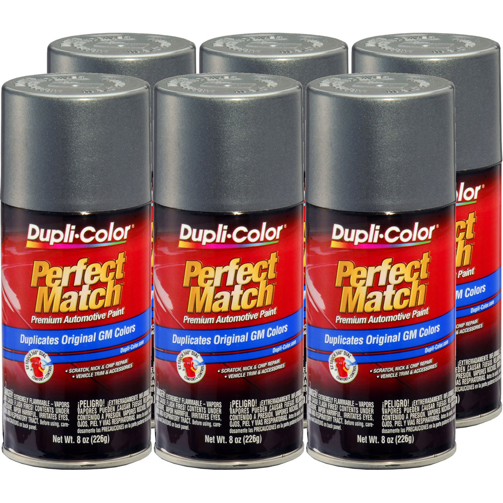 Photo for Duplicolor Paint BGM0344(6-PACK); Perfect Match 8.0 oz. Aerosol Metallic Gunmetal for GM 84, WA7782 