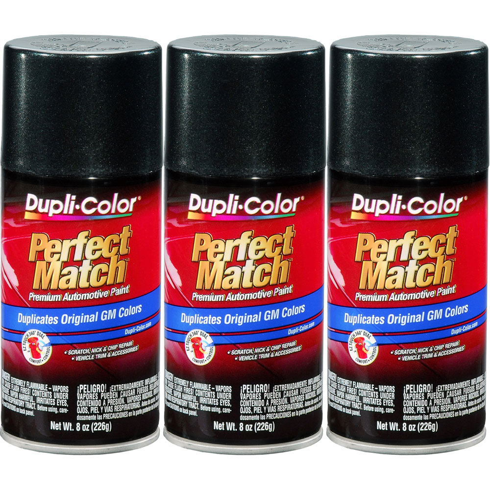 Photo for Duplicolor Paint BGM0529(3-PACK); Perfect Match 8.0 oz. Aerosol Metallic Dark Spiral Gray for GM 62, 62, WA805K 