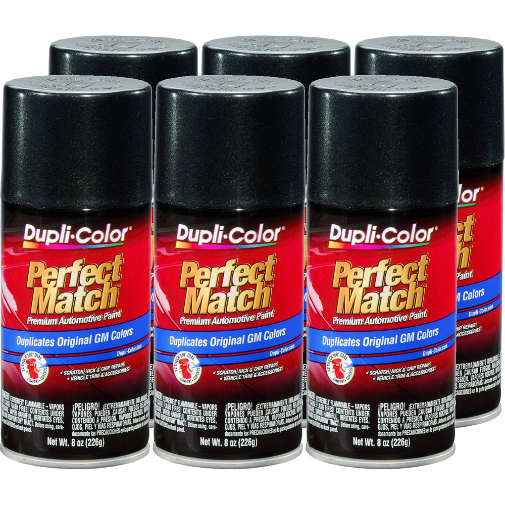 Photo for Duplicolor Paint BGM0529(6-PACK); Perfect Match 8.0 oz. Aerosol Metallic Dark Spiral Gray for GM 62, 62, WA805K 